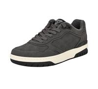 GUESS Men's Nanon Sneaker, Dark Grey Logo Multi 020, 44 EU