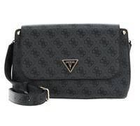 GUESS Meridian Flap Crossbody Bag Coal Logo