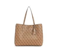 Guess Shopper Meridian II Girlfriend Lederimitat hellbraun Latte-Logo Damen
