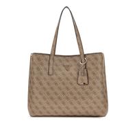 GUESS Meridian II Girlfriend Tote Bag Latte Logo