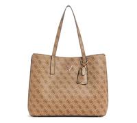 GUESS Meridian II Girlfriend Tote Bag Latte Logo