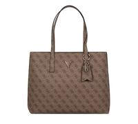 Guess Shopper Meridian II Girlfriend Lederimitat hellbraun Latte-Logo Damen