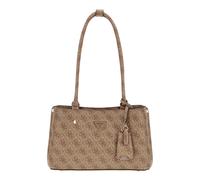 GUESS Meridian Shoulder Satchel Bag Latte Logo
