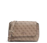 GUESS Meridian Flap Crossbody Bag Latte Logo