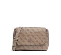 GUESS Meridian Flap Crossbody Bag Latte Logo