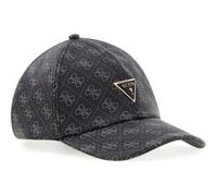 GUESS Baseballkappe mit Logodruck, schwarz, verstellbar, mit dreieckiger Metallplatte