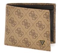 GUESS Kartenetui Milano Bifold No Coin Wallet Beige/Brown Hellbraun