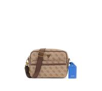 GUESS Milano Crossbody Double Zip Bag Beige / Brown