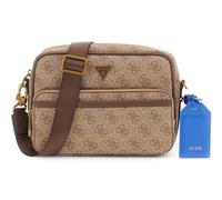GUESS Milano Crossbody Double Zip Bag Beige / Brown