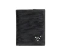 GUESS Milano Geldbörse Herren mit Münzbörse Schwarz Kunstleder 8x10x2 cm RFID Sicher Casual