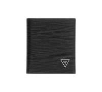 GUESS Milano Geldbörse Herren mit Münzgeldbörse Schwarz Kunstleder 9x10.5x2 cm RFID Sicher 5 Kartenfächer Casual Style