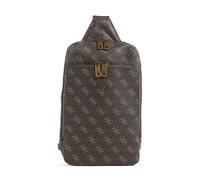 Guess Milano Slingbag dunkelbraun, Lederimitat, Herren