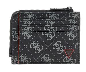 Guess Milano Small, Kartenetui, Portemonnaie, Schwarz-Grau