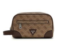GUESS Kulturbeutel Milano Small Necessaire Beige/Cognac Hellbraun