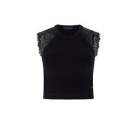 Guess - MILLIE SEAMLESS LACE SWTR TOP Jet Black A996 - Gr. - XL