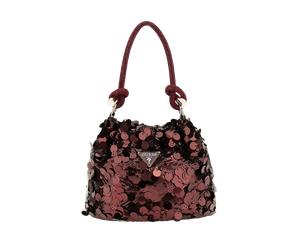 Guess Mini-Henkeltasche Holiday Shine, Bordeaux
