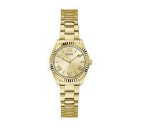 Guess mini luna quarz goldfarbenem damen uhr mit goldfarbenem zifferblatt und edelstahl armband one_size Gold