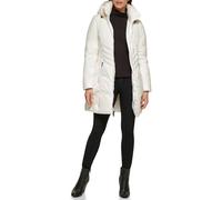 GUESS Damen Women's Midweight Puffer Jacket Daunenalternative Mantel, Duvet Ecr, M