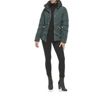 GUESS Damen Women's Midweight Puffer Jacket Übergangsjacke, Fichte für kaltes Wetter, M
