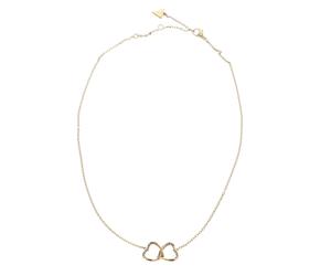 GUESS Mon Amour Two Hearts Necklace Yellow Gold