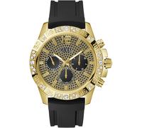 Guess Multifunktionsuhr "MAJESTIC" Quarzuhr, Armbanduhr, Herrenuhr, Datum, Wochentag, Silikonarmband (82228237-0) schwarz