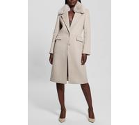 GUESS Nancy Fit Coat Faux Cemento Multi Größe: L | Kunstfell-Jacken Outlet | Damen