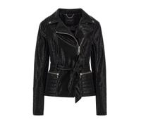 Guess NEW AGNES PU LEATHER JACKET, JBLK - Jet Black A996, XL/XXL