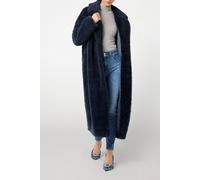GUESS New Alina Long Coat Suiting Blue Größe: M | Kunstfell-Mäntel Outlet | Damen | Blau