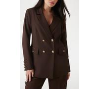 GUESS New Fiona Double Bre Regal Brown Multi Größe: XXL | Blazer Outlet | Damen | Braun