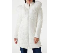 GUESS New Oxana Jacket Pure White Größe: XS | Kunstfell-Jacken Outlet | Damen | Weiß