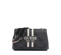 Guess Noelle 4G Logo Schultertasche dunkelgrau, Lederimitat, Damen