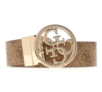 GUESS Noelle Adjustable & Reversible Pant Belt W85 Latte Logo / Light Blue - kürzbar
