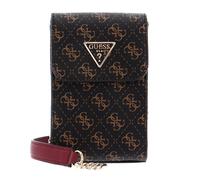 GUESS Noelle Flap Chit Chat Phone Bag Brown