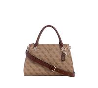 GUESS Noelle Girlfriend Satchel Latte Logo/Brown