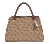 GUESS Noelle Girlfriend Satchel Latte Logo/Brown