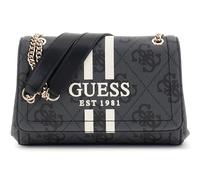 GUESS Noelle II Convertible Xbody Flap Bag Coal Logo