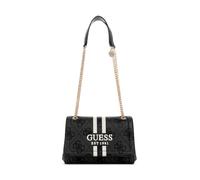 GUESS Noelle II Convertible Xbody Flap Bag Coal Logo