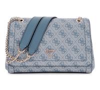 GUESS Noelle II Convertible Xbody Flap Bag Slate Logo