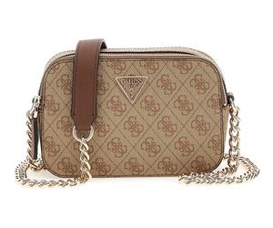 GUESS Noelle II Crossbody Camera Bag Latte Logo / Brown