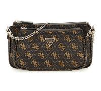 GUESS Noelle II Double Pouch Crossbody Bag Brown Logo