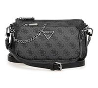 GUESS Noelle II Double Pouch Crossbody Bag Coal Logo