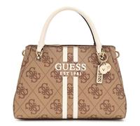 GUESS Noelle II Luxury Satchel Bag Latte Logo