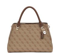 GUESS Noelle II Luxury Satchel Latte Logo / Brown