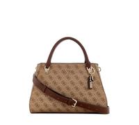 GUESS Noelle II Luxury Satchel Latte Logo/Brown
