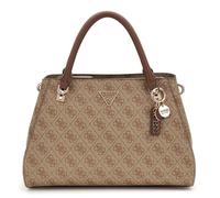 GUESS Noelle II Luxury Satchel Latte Logo / Brown