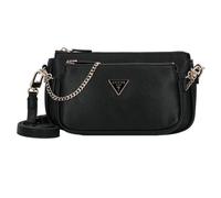 GUESS Damen Noelle Ii Double Pouch Crossbody Umhängetasche, Schwarz