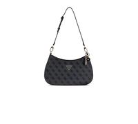 GUESS Noelle II Top Zipper Shoulder Bag Coal Logo
