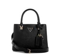Guess Handtasche Noelle II Multi Compartment Satchel S Schwarz 25 cm