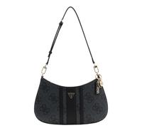 Guess Noelle II Top Zip Shoulder Bag coal logo