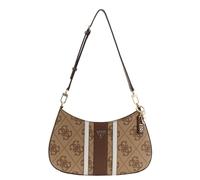 Guess Noelle II Top Zip Shoulder Bag latte logo/brown